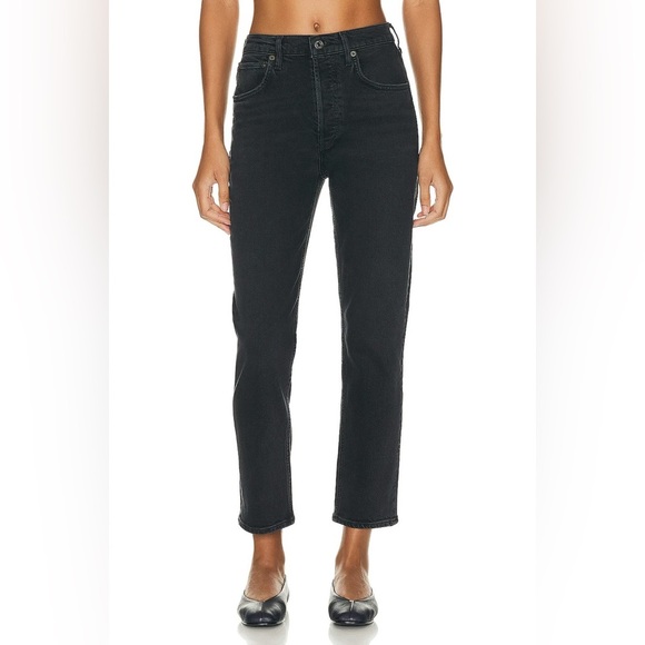 Agolde Riley High Rise Straight Crop Panoramic - Picture 3 of 4